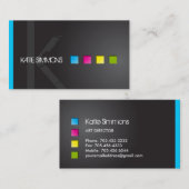 Carte de visite audacieux de maquilleur (Devant / Derrière)