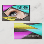 CARTE DE VISITE AUDACIEUX DE PROLONGEMENTS DE CIL (Devant / Derrière)