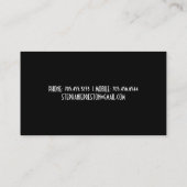 Carte de visite audacieux et élégant d'impression (Dos)