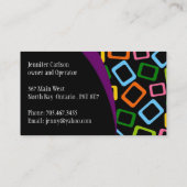 Carte de visite audacieux et vibrant (Dos)