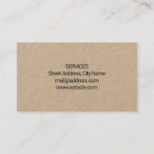 Carte De Visite Audacieux géants se tiennent (Dos)