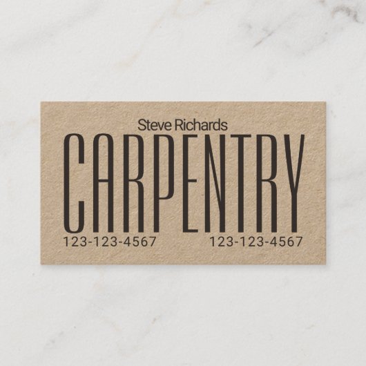 Carte De Visite Audacieux géants se tiennent (Devant)