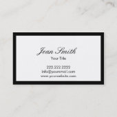 Carte de visite audacieux moderne de boulangerie (Dos)