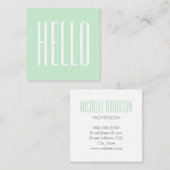 Carte de visite audacieux moderne minimaliste en (Devant / Derrière)