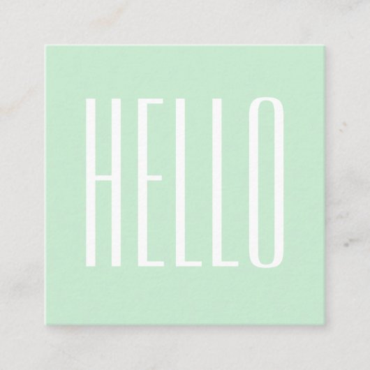 Carte de visite audacieux moderne minimaliste en (Devant)