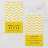 CARTE DE VISITE audacieux rayures de chevron tenda (Devant / Derrière)