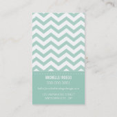 CARTE DE VISITE audacieux rayures de chevron tenda (Dos)