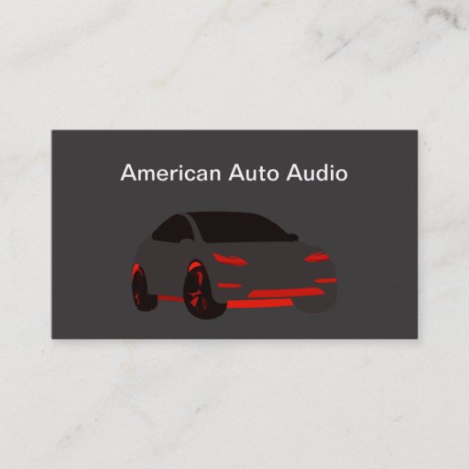 Carte de visite audio automobile (Devant)