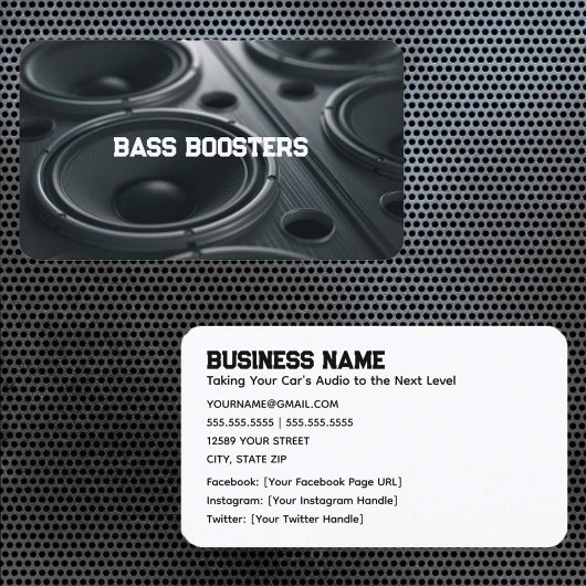 Carte De Visite Audio de voiture