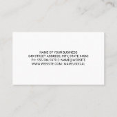 Carte De Visite Audio de voiture | Logo de l'égaliseur (Dos)