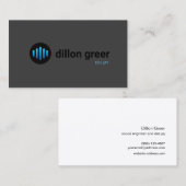 Carte De Visite Audio DJ Gold Black Music (Devant / Derrière)