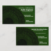 Carte de visite Audio Engineer (Devant / Derrière)