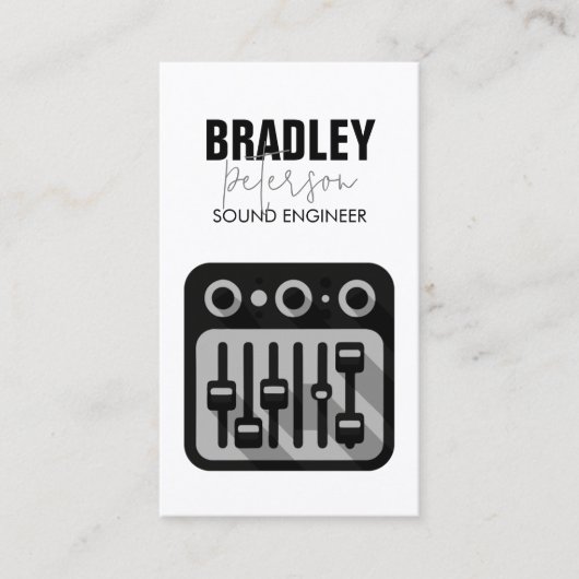 Carte de visite Audio Engineer (Devant)
