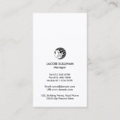 Carte de visite Audio Engineer (Dos)