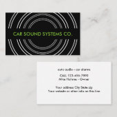 Carte De Visite Audio Et Alarmes De Voiture (Devant / Derrière)