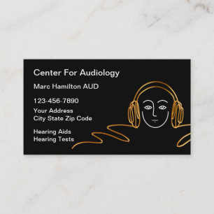 Carte De Visite Audiologie Chic et Appareils Auditifs
