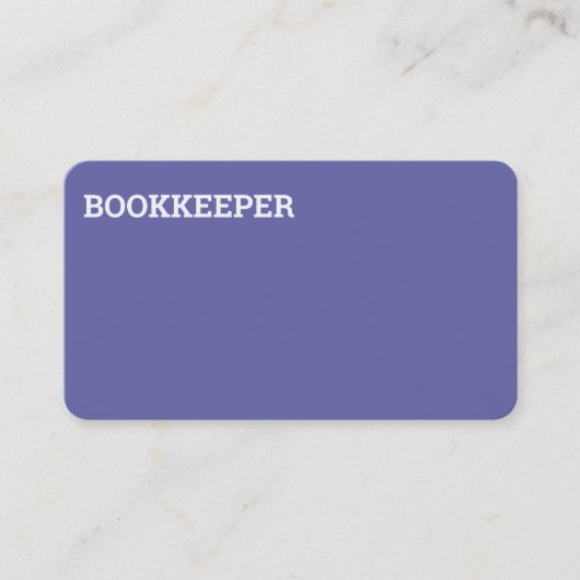 Carte De Visite Auditeur comptable (Devant)