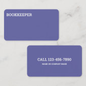 Carte De Visite Auditeur comptable (Devant / Derrière)