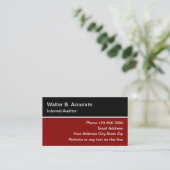 Carte De Visite Auditeur interne (Debout devant)