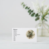 Carte De Visite Audubon Cèdre cire oiseau (Debout devant)