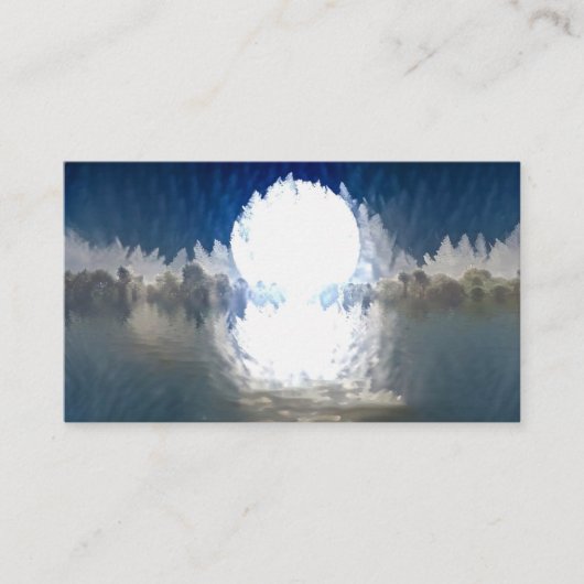 Carte De Visite Augmentation blanche de lune (Devant)