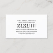 Carte De Visite Augmentation des lèvres Procédure de comblement de (Dos)