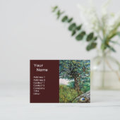 Carte De Visite AURORA / ARBRE MAGIQUE, vert, bleu (Debout devant)