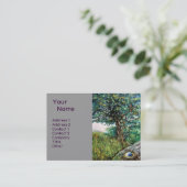 Carte De Visite AURORA / ARBRE MAGIQUE, vert, bleu, gris (Debout devant)