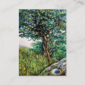 Carte De Visite AURORA / ARBRE MAGIQUE, vert, bleu, jaune (Dos)