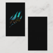 Carte De Visite Aurora Borealis Torn Nuit Alaska (Devant / Derrière)