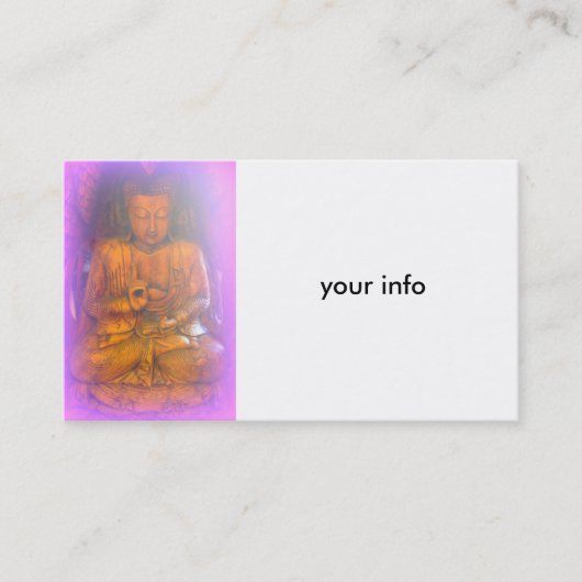 carte de visite aurple buddha (Devant)