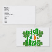Carte De Visite aussie irlandaise (Devant / Derrière)