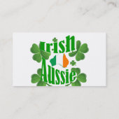 Carte De Visite aussie irlandaise (Dos)