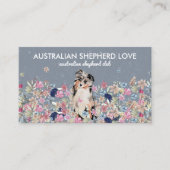 Carte De Visite Australian Shepherd Aussie (Devant)