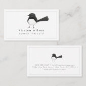 Carte De Visite Australian Willie Wagtail Bird - Custom (Devant / Derrière)