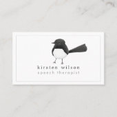 Carte De Visite Australian Willie Wagtail Bird - Custom (Devant)