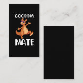 Carte De Visite Australie : Aussie, drapeau australien du Kangouro (Devant / Derrière)