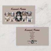 Carte de visite australien d'éleveur de berger (Devant / Derrière)