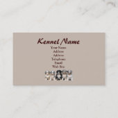 Carte de visite australien d'éleveur de berger (Dos)