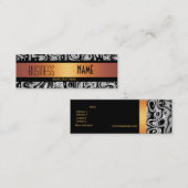 Carte de visite Australien d'or sauvage noir blanc (Devant / Derrière)