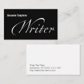 Carte De Visite Auteur (Devant / Derrière)