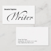 Carte De Visite Auteur (Devant / Derrière)