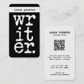 Carte De Visite auteur (Devant / Derrière)
