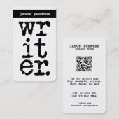 Carte De Visite auteur (Devant / Derrière)