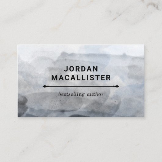 Carte De Visite Auteur d'aquarelle fumée (Devant)