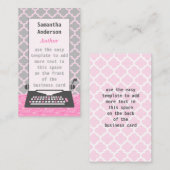 Carte De Visite Auteur De La Typographie Auteur De La Modernité Du (Devant / Derrière)