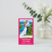 Carte De Visite Auteur de l'écriture Couverture livre rose chaud o (Debout devant)