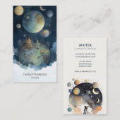 Carte De Visite Auteur de l'Imaginaire d'aquarelle Whimsical (Devant / Derrière)