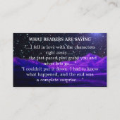 Carte De Visite Auteur de livres de promotion de l'espace Science- (Dos)