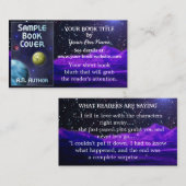 Carte De Visite Auteur de livres de promotion de l'espace Science- (Devant / Derrière)